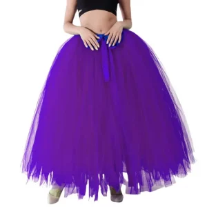 Harajuku Mesh Long Skirt - Y2K Women's Gothic Bubble Overskirt