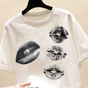 Retro Y2K Movie Print T-Shirt: European & American Style Street Chic for Women