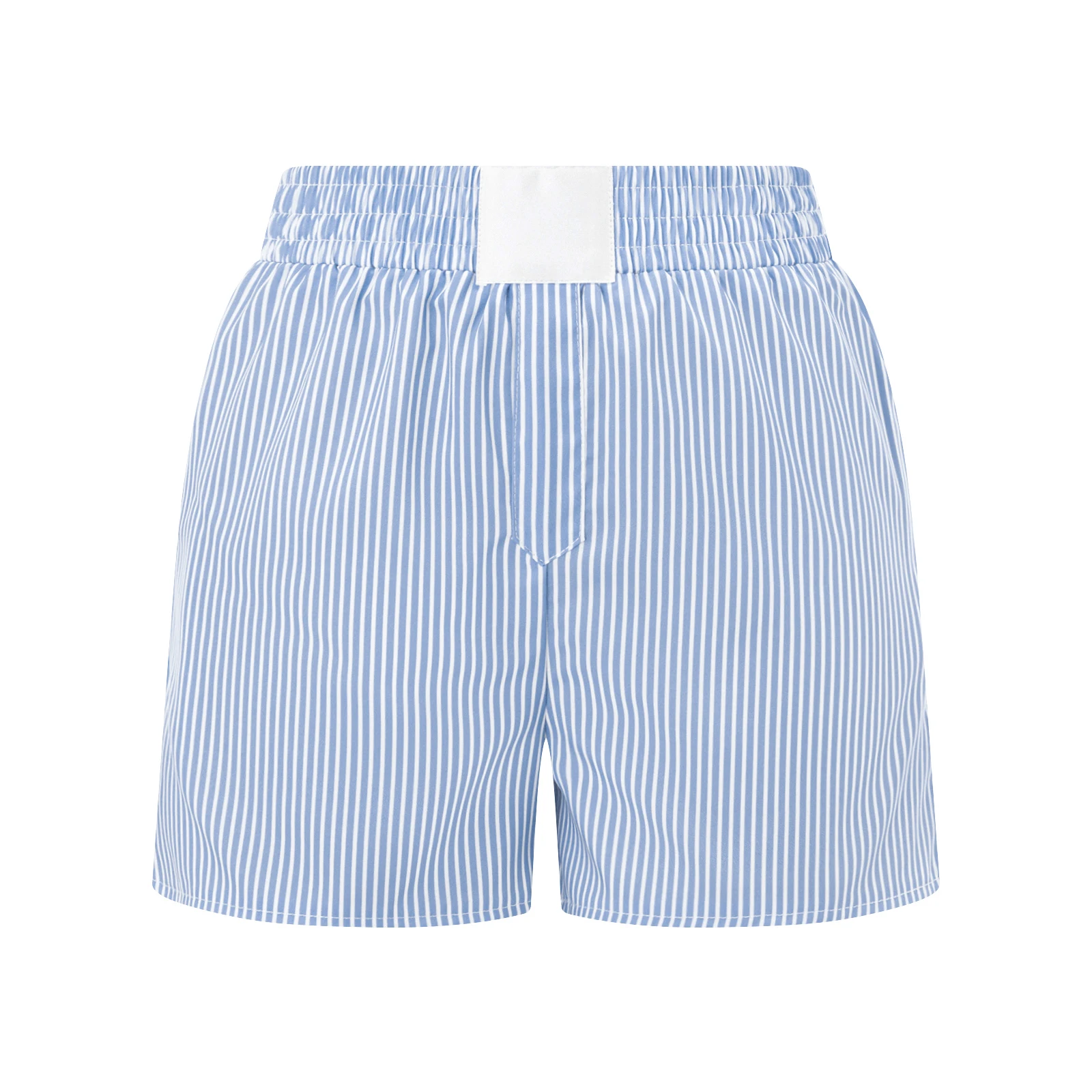 Vintage Y2K Striped Elastic Waist Shorts - Summer E-girls Aesthetic PJ Lounge Shorts