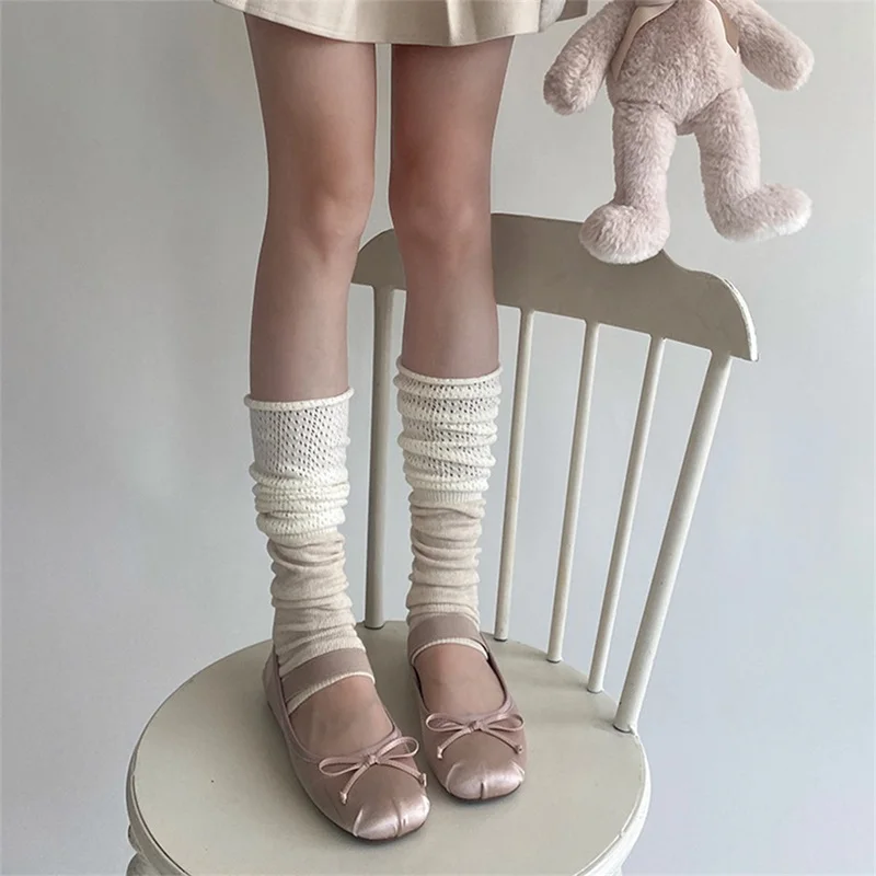 Y2K Aesthetic Knee High Socks - Harajuku Style Leg Warmers for Travel Dating Party