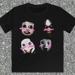 Y2K Aesthetics Gothic Punk Print Baby Tees Streetwear Fashion Top