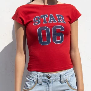 Y2K Backless Short Sleeve Women's Summer Slim Fit T-shirt