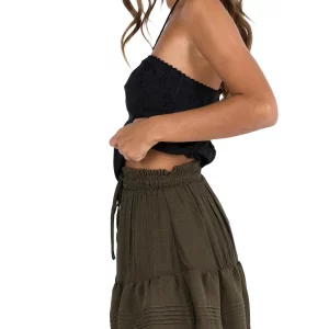 Y2k Bandeau Off-Shoulder Crop Top - Solid Summer Streetwear