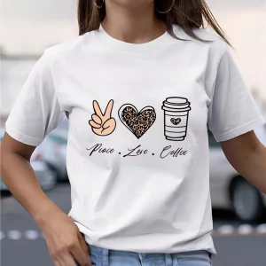 Y2K Cartoon Print Round Neck Casual T-Shirt