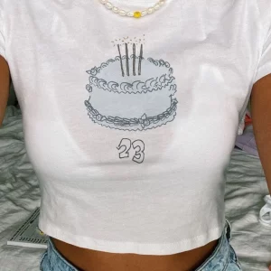 Y2k Crop Top Spice Girls Kawaii Heart Harajuku Streetwear Girl Grunge Graphic Summer Elegant Retro