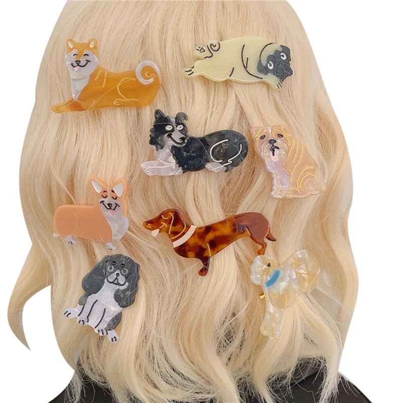 Y2K Dog Hair Clips - Cute Barrettes for Women - Summer Hair Accessories