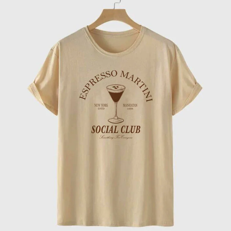 Y2K Espresso Martini Social Club Women's T-Shirt - Vintage Cocktail Party Graphic Tee