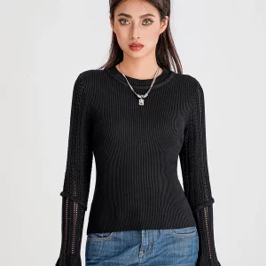 Y2K Fashion Long-Sleeved Sweater: Harajuku Pullover with Slim Fit - Korean Style Basic Jumper