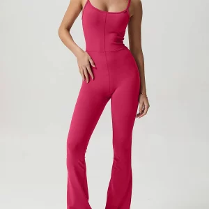 Y2K Flare Jumpsuit: Backless Romper for Summer Streetwear