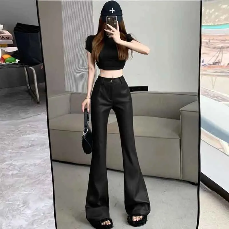 Y2K Flare Pants: Korean High Waist Club Party Gothic Streetwear