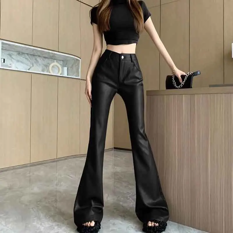 Y2K Flare Pants: Korean High Waist Club Party Gothic Streetwear