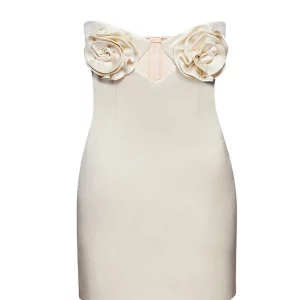 Y2K Floral Bustier Mini Dress - Backless Bodycon Clubwear