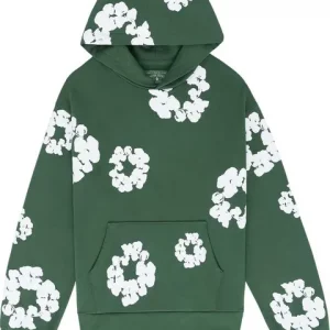 Y2K Flower Print Hooded Pullover & Drawstring Sports Set