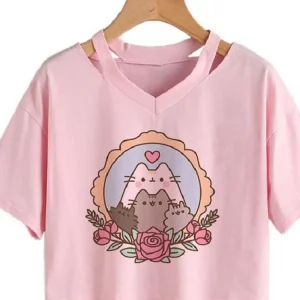 Y2K Forest Women's Cute Cartoon Super Short T-shirt