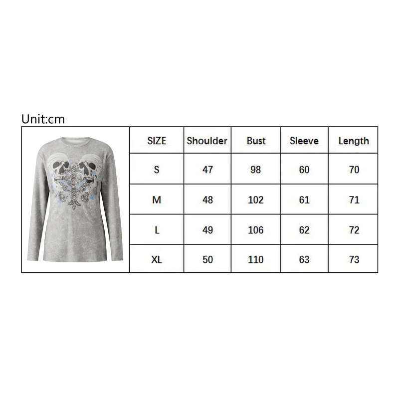 Y2K Gothic Fairycore Long Sleeve T-Shirt - Grunge Punk Aesthetic Streetwear