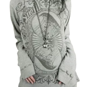 Y2k Gothic Print Hoodies - Oversized Streetwear Sweatshirts