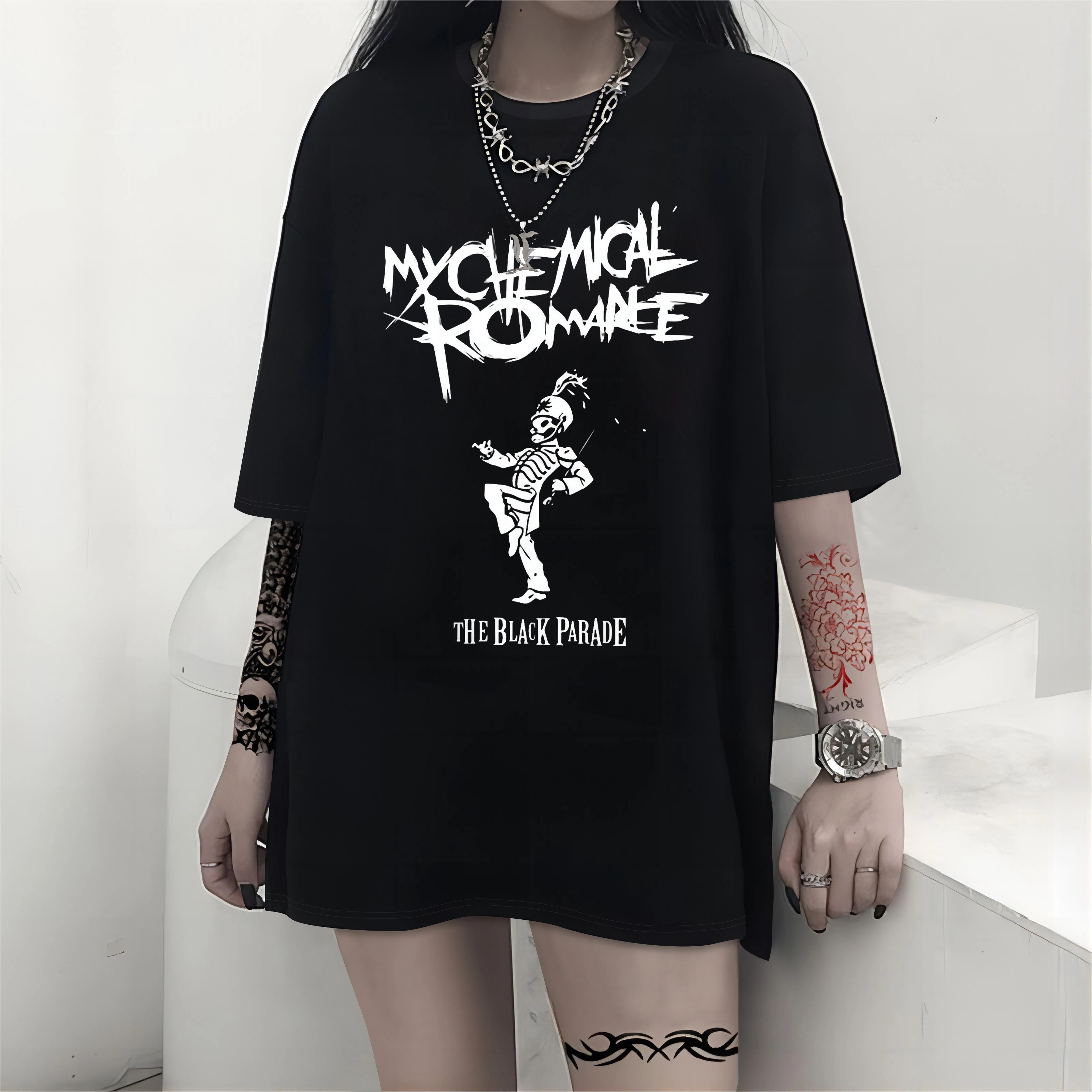 Y2K Gothic Retro Women's T-Shirt - Trendy Short Sleeve