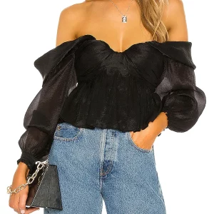 Y2K Grunge Aesthetic Crop Top for Club Streetwear - Korean Fashion Women's Off-Shoulder Shirt