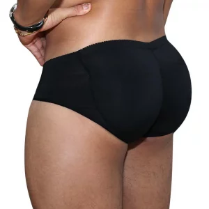 Y2K Grunge Black Briefs - Retro Style Butt Enhancer Shapewear