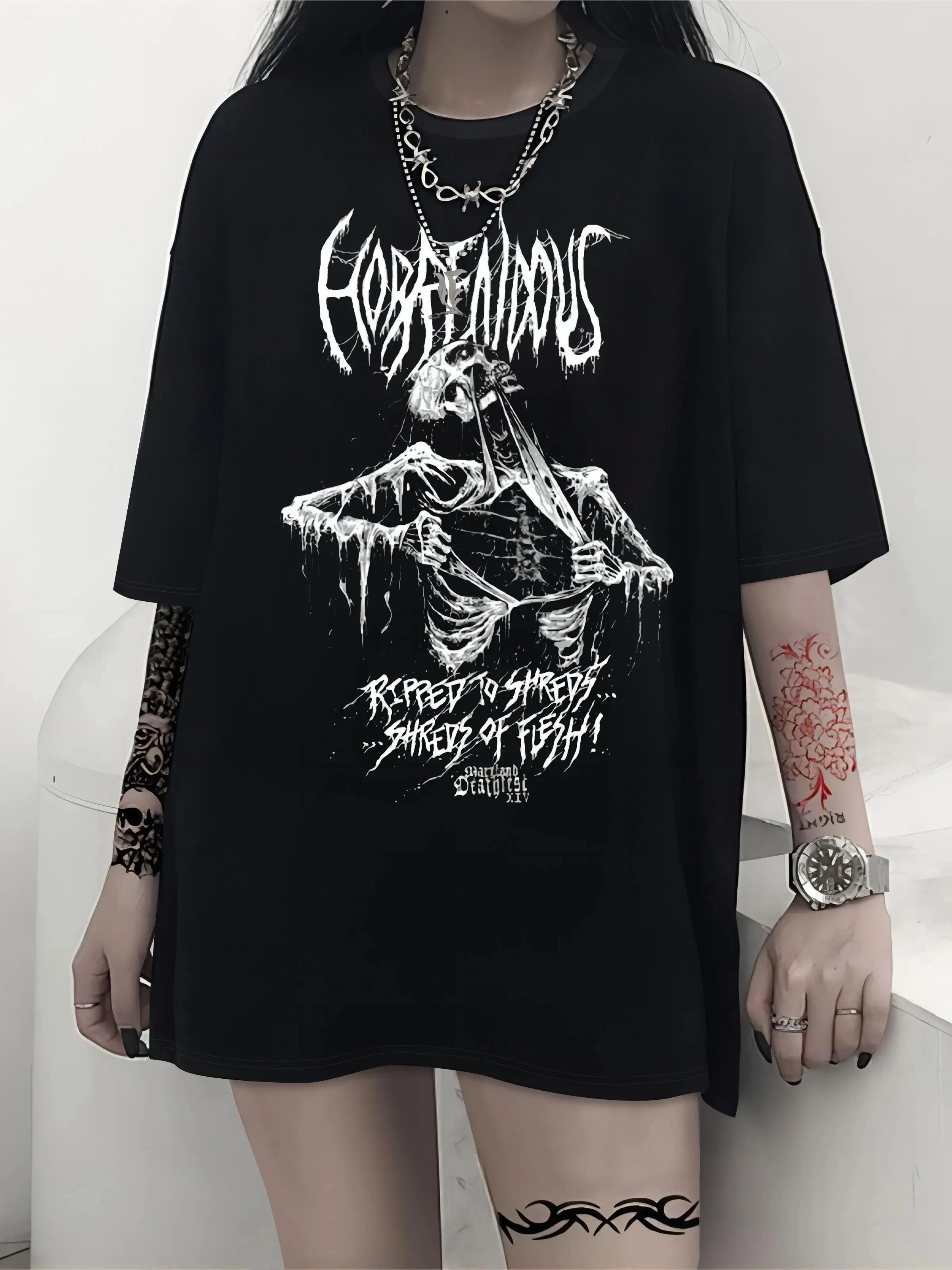 Y2K Grunge Gothic Punk Streetwear T-Shirt