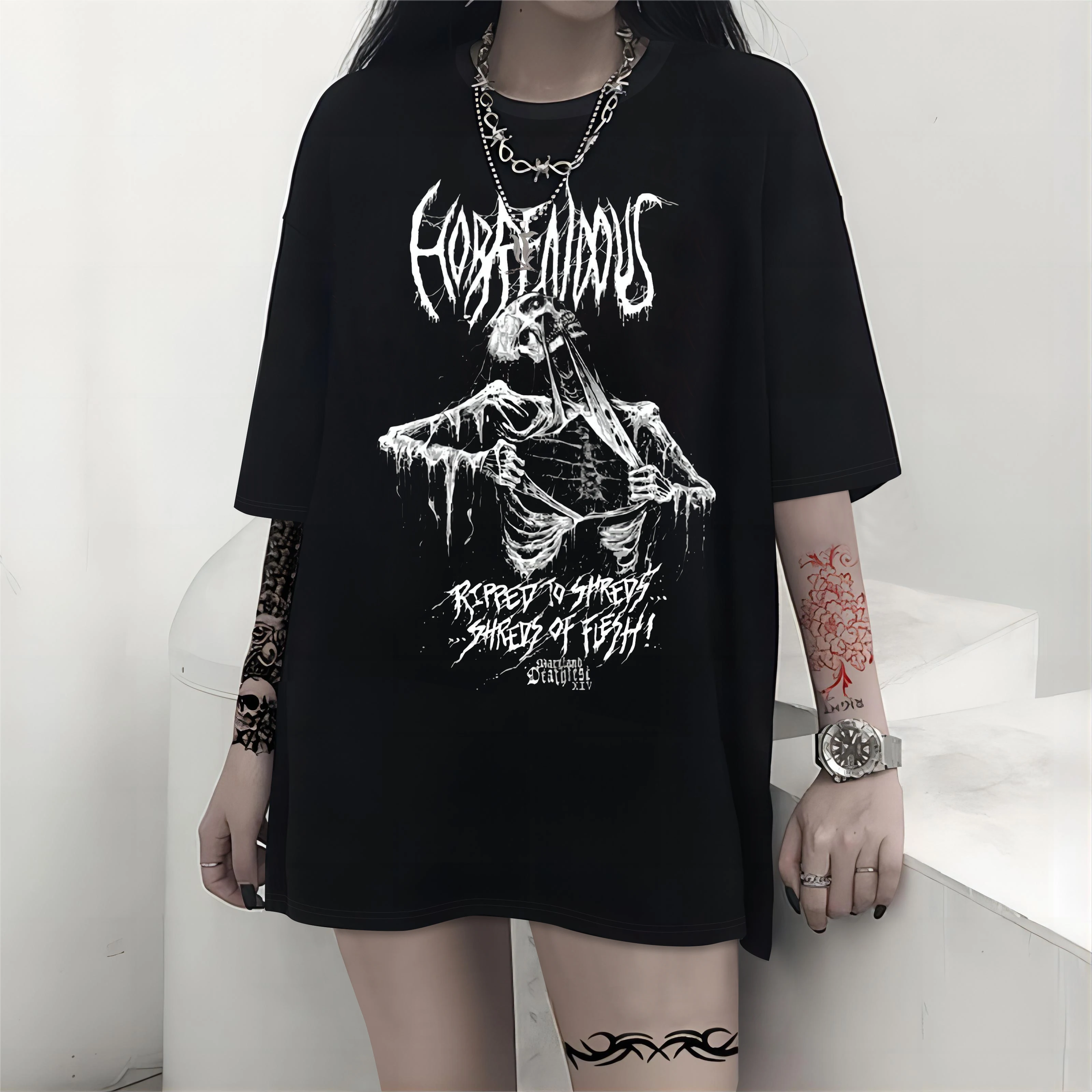 Y2K Grunge Gothic Punk Streetwear T-Shirt