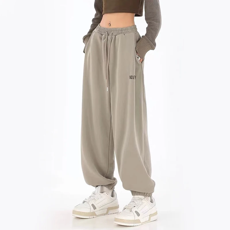 Y2K Grunge High Waist Jogging Sweatpants - Hip Hop Streetwear