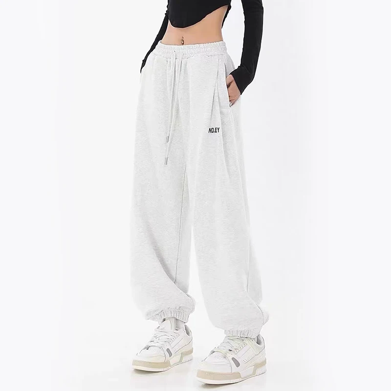 Y2K Grunge High Waist Jogging Sweatpants - Hip Hop Streetwear