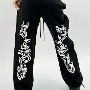 Y2K Grunge Hip Hop Gothic Black Oversize Jogging Sweatpants