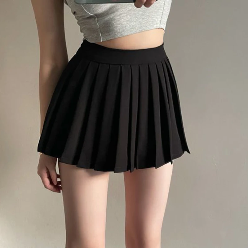 Y2K Grunge Pleated Mini Skirt - Vintage High Waist Summer Fashion