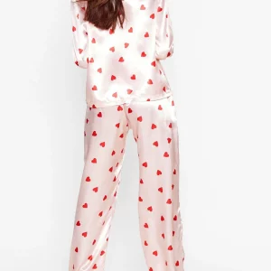 Y2K Grunge Satin Pajama Set - Retro 90s Style Sleepwear