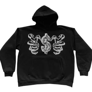 Y2K Grunge Skull Hoodie - Vintage Dark Fashion Top