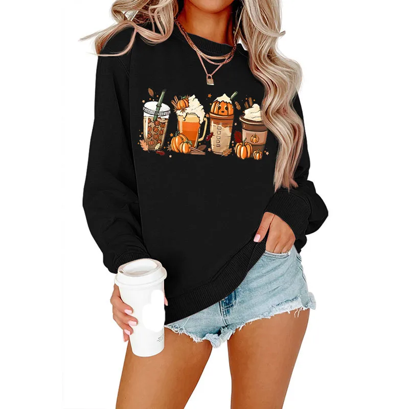 Y2K Grunge Streetwear Sweatshirt - Printed Loose Fit Hoodie