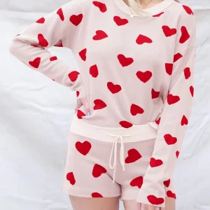 Y2K Grunge Style 2-Piece Pajama Set - Retro Sleepwear for Women