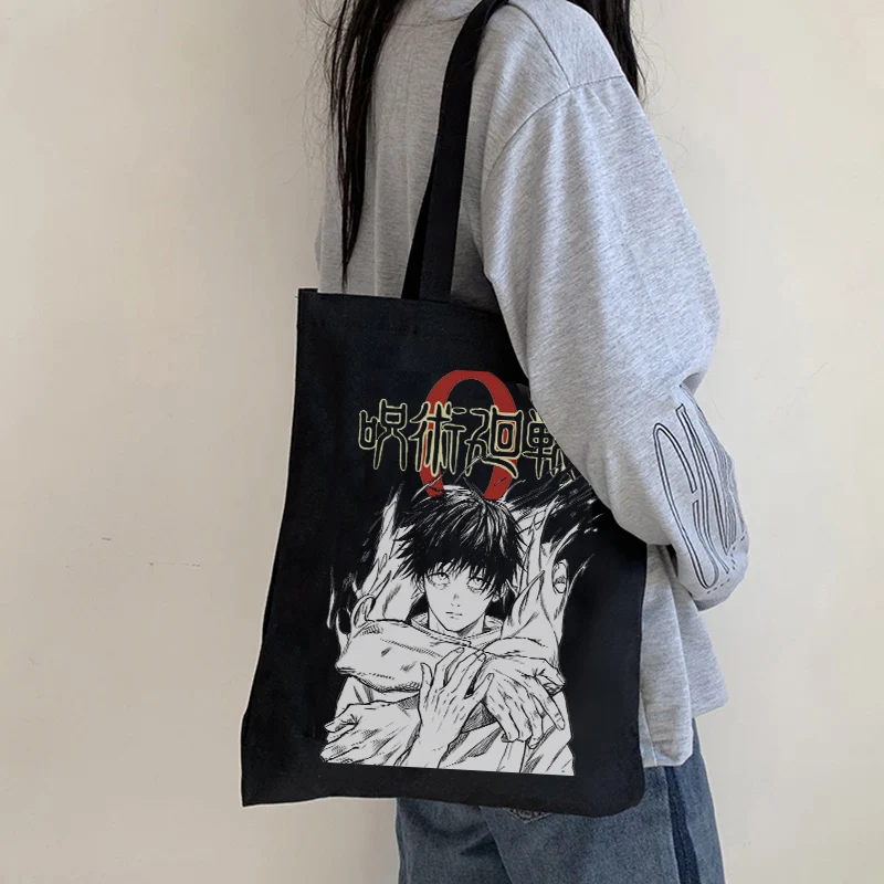 Y2K Grunge Style Canvas Shoulder Bag - Harajuku Anime Shopper