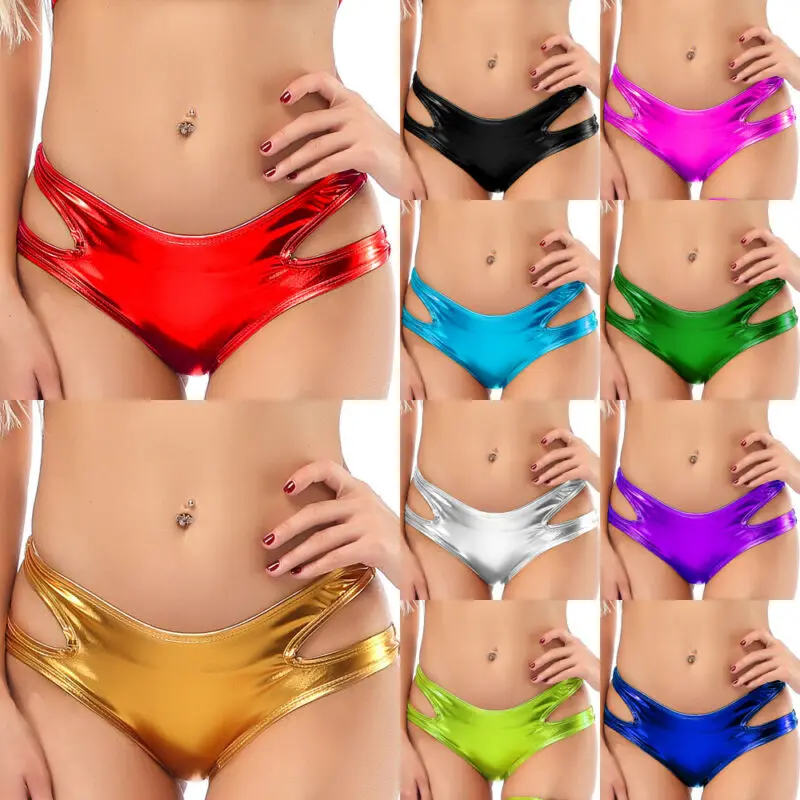 Y2K Grunge Style High Waist Briefs - Sexy Hollow Out Thong for Evening Party Clubwear