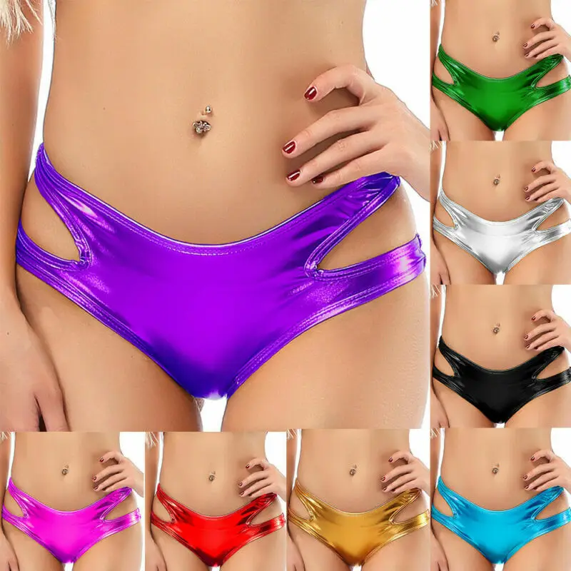 Y2K Grunge Style High Waist Briefs - Sexy Hollow Out Thong for Evening Party Clubwear