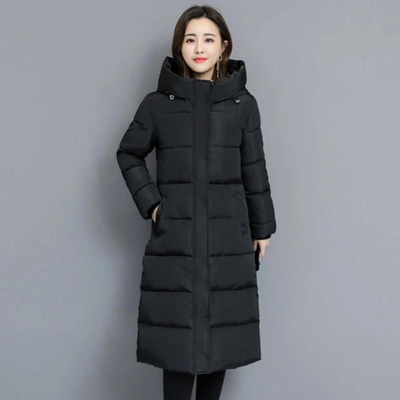 Y2K Grunge Style Hooded Parka Coat - Oversized Mid-Length Jacket for Women