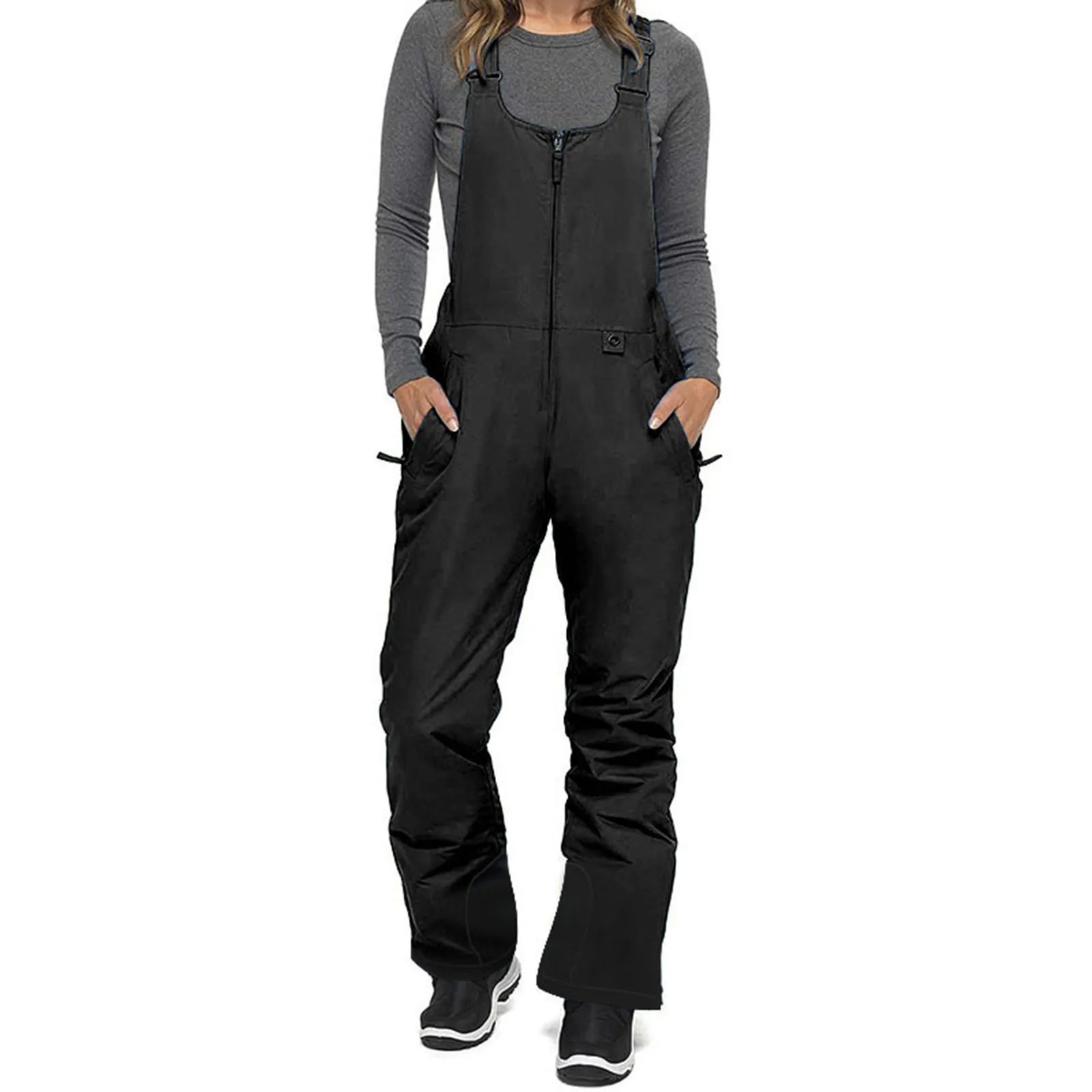 Y2K Grunge Style Insulated Snowboard Overalls - Women's Snow Pants