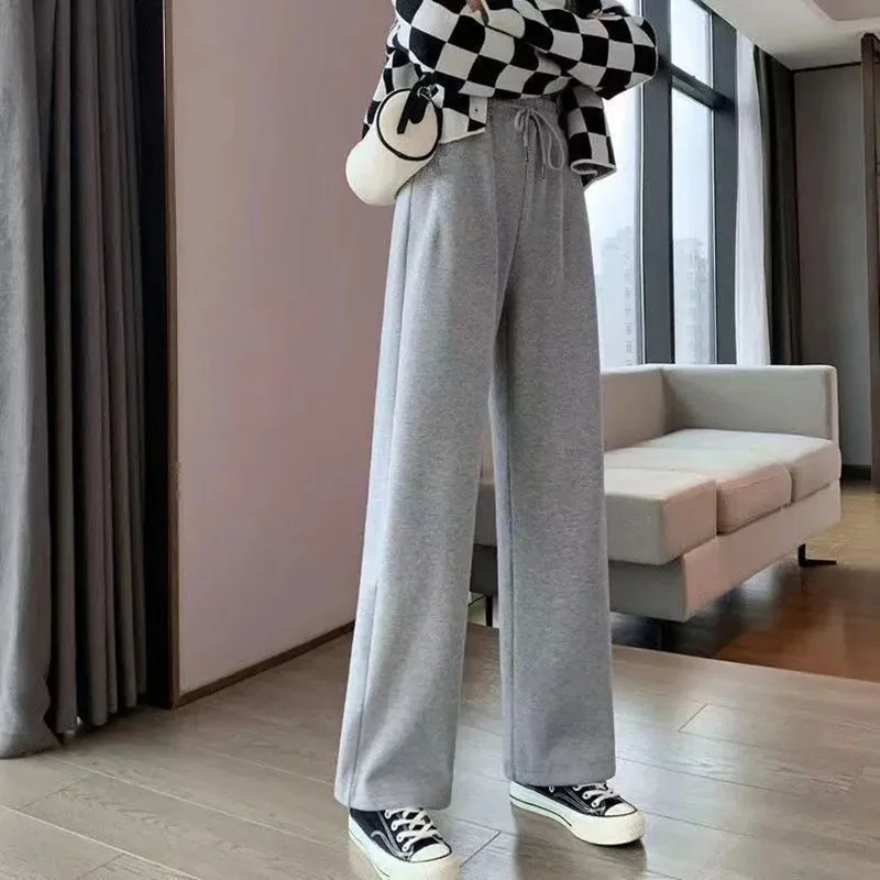 Y2K Grunge Style Loose Fit Sweatpants - Retro Women's Casual Trousers