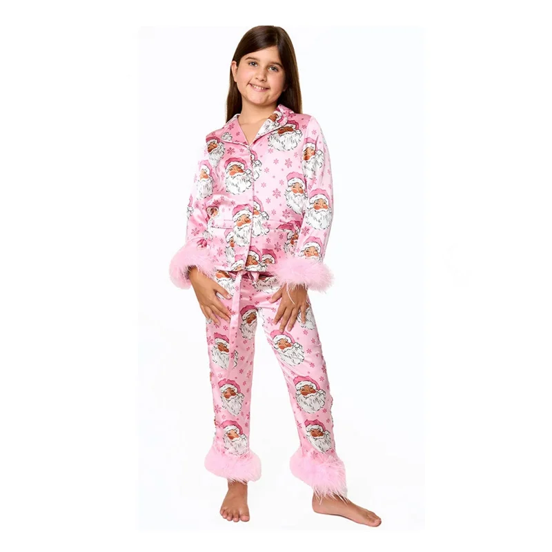 Y2K Grunge Style Matching Pajama Set - Long Sleeve Shirt with Pants