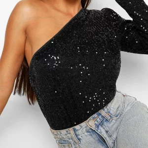 Y2K Grunge Style Sequin Patchwork Bodysuit Jumpsuit