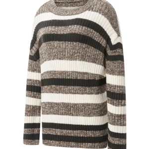 Y2K Grunge Style Striped Sweater - Vintage Loose Knit Pullover