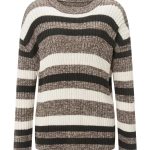 Y2K Grunge Style Striped Sweater - Vintage Loose Knit Pullover