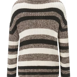 Y2K Grunge Style Striped Sweater - Vintage Loose Knit Pullover