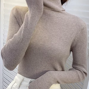 Y2K Grunge Style Turtleneck Sweater - Retro 90s Fashion Pullover