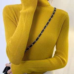 Y2K Grunge Style Turtleneck Sweater - Retro 90s Fashion Pullover