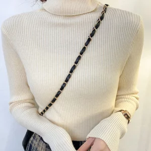 Y2K Grunge Style Turtleneck Sweater - Retro 90s Fashion Pullover