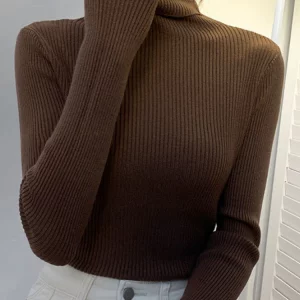 Y2K Grunge Style Turtleneck Sweater - Retro 90s Fashion Pullover