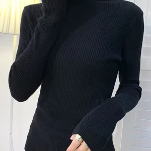 Y2K Grunge Style Turtleneck Sweater - Retro 90s Fashion Pullover