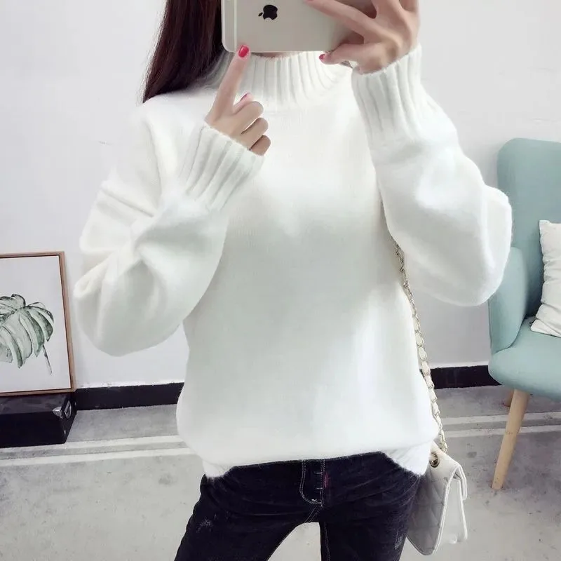 Y2K Grunge Style Turtleneck Sweater - Streetwear Pullover for Women